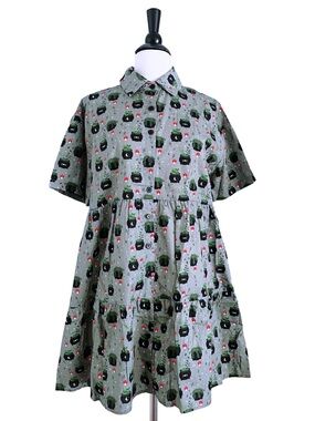 Em & Sprout Plant Cauldron Tiered Dress 4XL - Fits like 2XL